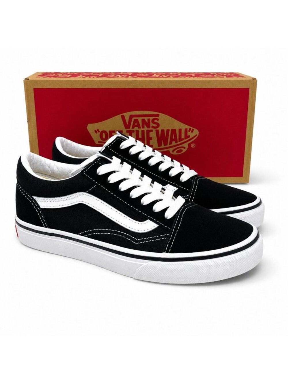 Vans Old Skool Classic Black True White Skate Shoes Men 11.5 Women 13 NEW